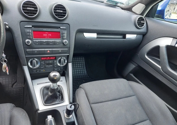 Audi A3 cena 19900 przebieg: 193000, rok produkcji 2008 z Koszalin małe 67